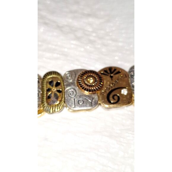 A Family Stretchy Panel Bracelet Multi-Tone Rhinestone Inspirational Gift - Picture 3 of 8